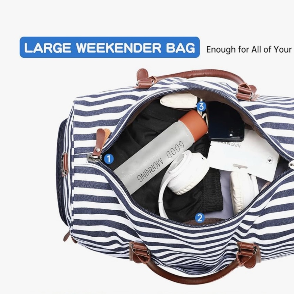 Canvas Weekender Bag - Picture 4 of 4